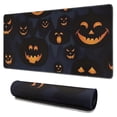 thumbnail image 1 of Long Mouse Pads for Desk,Halloween Glowing Pumpkins Pattern Desk Mats on Top Of Desks, Desk Mouse Pad Extra Large with 3mm Non-Slip Base and Stitched Edge for Gaming,Office,Work,Home 31.5x15.7in, 1 of 5