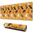 thumbnail image 1 of Long Mouse Pads for Desk,Halloween Icons Pattern Desk Mats on Top Of Desks, Desk Mouse Pad Extra Large with 3mm Non-Slip Base and Stitched Edge for Gaming,Office,Work,Home 31.5x11.8in, 1 of 5