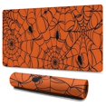 thumbnail image 1 of Long Mouse Pads for Desk,Halloween Orange Spider Web Pattern Desk Mats on Top Of Desks, Desk Mouse Pad Extra Large with 3mm Non-Slip Base and Stitched Edge for Gaming,Office,Work,Home 47.3x23.6in, 1 of 5