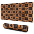 thumbnail image 1 of Long Mouse Pads for Desk,Halloween Patchwork Icons Pattern Desk Mats on Top Of Desks, Desk Mouse Pad Extra Large with 3mm Non-Slip Base and Stitched Edge for Gaming,Office,Work,Home 35.4x15.7in, 1 of 5