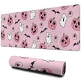 thumbnail image 1 of Long Mouse Pads for Desk,Halloween Pink Ghosts and Heart Pumpkins Desk Mats on Top Of Desks, Desk Mouse Pad Extra Large with 3mm Non-Slip Base and Stitched Edge for Gaming,Office,Work,Home 31.5x11.8in, 1 of 5