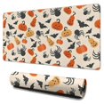 thumbnail image 1 of Long Mouse Pads for Desk,Halloween Pumpkins Bats and Spiders Desk Mats on Top Of Desks, Desk Mouse Pad Extra Large with 3mm Non-Slip Base and Stitched Edge for Gaming,Office,Work,Home 31.5x15.7in, 1 of 5