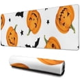 thumbnail image 1 of Long Mouse Pads for Desk,Halloween Pumpkins Bats and Stars Desk Mats on Top Of Desks, Desk Mouse Pad Extra Large with 3mm Non-Slip Base and Stitched Edge for Gaming,Office,Work,Home 31.5x11.8in, 1 of 5