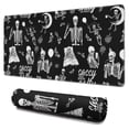 thumbnail image 1 of Long Mouse Pads for Desk,Halloween Skeleton Fun Pattern Desk Mats on Top Of Desks, Desk Mouse Pad Extra Large with 3mm Non-Slip Base and Stitched Edge for Gaming,Office,Work,Home 31.5x15.7in, 1 of 5