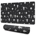 thumbnail image 1 of Long Mouse Pads for Desk,Halloween Skull and Bone Pattern Desk Mats on Top Of Desks, Desk Mouse Pad Extra Large with 3mm Non-Slip Base and Stitched Edge for Gaming,Office,Work,Home 47.3x23.6in, 1 of 5