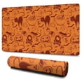 thumbnail image 1 of Long Mouse Pads for Desk,Halloween Spooky Icons Pattern Desk Mats on Top Of Desks, Desk Mouse Pad Extra Large with 3mm Non-Slip Base and Stitched Edge for Gaming,Office,Work,Home 47.3x23.6in, 1 of 5