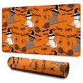 thumbnail image 1 of Long Mouse Pads for Desk,Halloween Witch Cats on Brooms Pattern Desk Mats on Top Of Desks, Desk Mouse Pad Extra Large with 3mm Non-Slip Base and Stitched Edge for Gaming,Office,Work,Home 47.3x23.6in, 1 of 5
