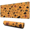 thumbnail image 1 of Long Mouse Pads for Desk,Halloween Witch Hat Pattern Desk Mats on Top Of Desks, Desk Mouse Pad Extra Large with 3mm Non-Slip Base and Stitched Edge for Gaming,Office,Work,Home 31.5x11.8in, 1 of 5