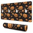 thumbnail image 1 of Long Mouse Pads for Desk,Happy Halloween Pumpkin Pattern Desk Mats on Top Of Desks, Desk Mouse Pad Extra Large with 3mm Non-Slip Base and Stitched Edge for Gaming,Office,Work,Home 31.5x15.7in, 1 of 5