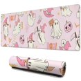 thumbnail image 1 of Long Mouse Pads for Desk,Kawaii Halloween Ghost Pattern Desk Mats on Top Of Desks, Desk Mouse Pad Extra Large with 3mm Non-Slip Base and Stitched Edge for Gaming,Office,Work,Home 31.5x11.8in, 1 of 5