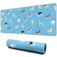 thumbnail image 1 of Long Mouse Pads for Desk,Kirky Hasky Dalmatian Desk Mats on Top Of Desks, Desk Mouse Pad Extra Large with 3mm Non-Slip Base and Stitched Edge for Gaming,Office,Work,Home 31.5"x11.8", 1 of 6