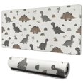 thumbnail image 1 of Long Mouse Pads for Desk,Light Beige Dinosaurs Landscapes Pattern Desk Mats on Top Of Desks, Desk Mouse Pad Extra Large with 3mm Non-Slip Base and Stitched Edge for Gaming,Office,Work,Home 35.4"x15.7", 1 of 6