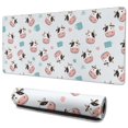 thumbnail image 1 of Long Mouse Pads for Desk,Light Blue Cow Coffee Pattern Desk Mats on Top Of Desks, Desk Mouse Pad Extra Large with 3mm Non-Slip Base and Stitched Edge for Gaming,Office,Work,Home 35.4"x15.7", 1 of 6