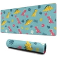 thumbnail image 1 of Long Mouse Pads for Desk,Light Blue Dinosaurs Text Pattern Desk Mats on Top Of Desks, Desk Mouse Pad Extra Large with 3mm Non-Slip Base and Stitched Edge for Gaming,Office,Work,Home 31.5"x11.8", 1 of 6