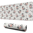 thumbnail image 1 of Long Mouse Pads for Desk,Light Cow Floral Pattern Desk Mats on Top Of Desks, Desk Mouse Pad Extra Large with 3mm Non-Slip Base and Stitched Edge for Gaming,Office,Work,Home 31.5"x11.8", 1 of 6