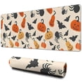 thumbnail image 1 of Long Mouse Pads for Desk,Light Halloween Pumpkins Bats and Spiders Desk Mats on Top Of Desks, Desk Mouse Pad Extra Large with 3mm Non-Slip Base and Stitched Edge for Gaming,Work,Home 31.5x11.8in, 1 of 4