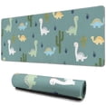 thumbnail image 1 of Long Mouse Pads for Desk,LightBlue Cartoon Dinosaurs Cacti Desk Mats on Top Of Desks, Desk Mouse Pad Extra Large with 3mm Non-Slip Base and Stitched Edge for Gaming,Work,Home 31.5"x11.8", 1 of 5