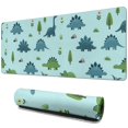 thumbnail image 1 of Long Mouse Pads for Desk,LightBlue Cartoon Dinosaurs NatureElements Desk Mats on Top Of Desks, Desk Mouse Pad Extra Large with 3mm Non-Slip Base and Stitched Edge for Gaming,Work,Home 31.5"x11.8", 1 of 5