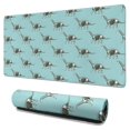 thumbnail image 1 of Long Mouse Pads for Desk,LightBlue Cartoon Dinosaurs Skeletons Desk Mats on Top Of Desks, Desk Mouse Pad Extra Large with 3mm Non-Slip Base and Stitched Edge for Gaming,Work,Home 31.5"x15.7", 1 of 5