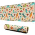 thumbnail image 1 of Long Mouse Pads for Desk,LightColor Dinosaurs Flowers Pattern Desk Mats on Top Of Desks, Desk Mouse Pad Extra Large with 3mm Non-Slip Base and Stitched Edge for Gaming,Office,Work,Home 31.5"x11.8", 1 of 6