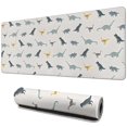 thumbnail image 1 of Long Mouse Pads for Desk,LightGray Cartoon Dinosaurs Pattern Desk Mats on Top Of Desks, Desk Mouse Pad Extra Large with 3mm Non-Slip Base and Stitched Edge for Gaming,Office,Work,Home 31.5"x11.8", 1 of 6