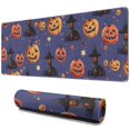 thumbnail image 1 of Long Mouse Pads for Desk,Magical Pumpkin Castle Halloween Pattern Desk Mats on Top Of Desks, Desk Mouse Pad Extra Large with 3mm Non-Slip Base and Stitched Edge for Gaming,Office,Work,Home 31.5x11.8in, 1 of 5
