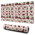 thumbnail image 1 of Long Mouse Pads for Desk,Multicolor Christmas Camping Pattern Desk Mats on Top Of Desks, Desk Mouse Pad Extra Large with 3mm Non-Slip Base and Stitched Edge for Gaming,Office,Work,Home 31.5x15.7in, 1 of 5