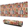 thumbnail image 1 of Long Mouse Pads for Desk,Multicolor Christmas Icon Pattern Desk Mats on Top Of Desks, Desk Mouse Pad Extra Large with 3mm Non-Slip Base and Stitched Edge for Gaming,Office,Work,Home 31.5x11.8in, 1 of 5