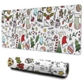 thumbnail image 1 of Long Mouse Pads for Desk,Multicolor Christmas Pattern Desk Mats on Top Of Desks, Desk Mouse Pad Extra Large with 3mm Non-Slip Base and Stitched Edge for Gaming,Office,Work,Home 35.4x15.7in, 1 of 5
