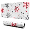 thumbnail image 1 of Long Mouse Pads for Desk,Multicolor Christmas Snowflake Pattern Desk Mats on Top Of Desks, Desk Mouse Pad Extra Large with 3mm Non-Slip Base and Stitched Edge for Gaming,Office,Work,Home 35.4x15.7in, 1 of 5