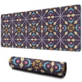 thumbnail image 1 of Long Mouse Pads for Desk,Multicolor Ethnic Geometric Pattern Desk Mats on Top Of Desks, Desk Mouse Pad Extra Large with 3mm Non-Slip Base and Stitched Edge for Gaming,Office,Work,Home 31.5"x11.8", 1 of 6