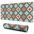 thumbnail image 1 of Long Mouse Pads for Desk,Multicolor Ethnic Geometric Pattern Desk Mats on Top Of Desks, Desk Mouse Pad Extra Large with 3mm Non-Slip Base and Stitched Edge for Gaming,Office,Work,Home 35.4"x15.7", 1 of 6