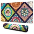 thumbnail image 1 of Long Mouse Pads for Desk,Multicolor Ethnic Mandala Pattern Desk Mats on Top Of Desks, Desk Mouse Pad Extra Large with 3mm Non-Slip Base and Stitched Edge for Gaming,Office,Work,Home 47.3"x23.6", 1 of 6