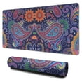 thumbnail image 1 of Long Mouse Pads for Desk,Multicolor Ethnic Paisley Pattern Desk Mats on Top Of Desks, Desk Mouse Pad Extra Large with 3mm Non-Slip Base and Stitched Edge for Gaming,Office,Work,Home 31.5"x15.7", 1 of 6