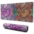 thumbnail image 1 of Long Mouse Pads for Desk,Multicolor Paisley and Floral Pattern Desk Mats on Top Of Desks, Desk Mouse Pad Extra Large with 3mm Non-Slip Base and Stitched Edge for Gaming,Office,Work,Home 35.4"x15.7", 1 of 6