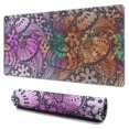 thumbnail image 1 of Long Mouse Pads for Desk,Multicolor Paisley and Floral Pattern Desk Mats on Top Of Desks, Desk Mouse Pad Extra Large with 3mm Non-Slip Base and Stitched Edge for Gaming,Office,Work,Home 31.5"x15.7", 1 of 6