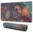 thumbnail image 1 of Long Mouse Pads for Desk,Multicolor Paisley Pattern Desk Mats on Top Of Desks, Desk Mouse Pad Extra Large with 3mm Non-Slip Base and Stitched Edge for Gaming,Office,Work,Home 47.3"x23.6", 1 of 6