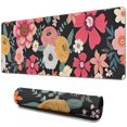 thumbnail image 1 of Long Mouse Pads for Desk,Multicolored Pioneer Flower Desk Mats on Top Of Desks, Desk Mouse Pad Extra Large with 3mm Non-Slip Base and Stitched Edge for Gaming,Office,Work,Home 31.5"x11.8", 1 of 6
