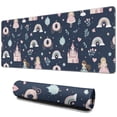 thumbnail image 1 of Long Mouse Pads for Desk,Navy Princess Castle Pattern Desk Mats on Top Of Desks, Desk Mouse Pad Extra Large with 3mm Non-Slip Base and Stitched Edge for Gaming,Office,Work,Home 31.5"x11.8", 1 of 6