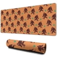 thumbnail image 1 of Long Mouse Pads for Desk,Orange Bigfoot and Grass Pattern Desk Mats on Top Of Desks, Desk Mouse Pad Extra Large with 3mm Non-Slip Base and Stitched Edge for Gaming,Office,Work,Home 31.5"x11.8", 1 of 6