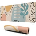 thumbnail image 1 of Long Mouse Pads for Desk,Orange Boho Abstract and Plant Pattern Desk Mats on Top Of Desks, Desk Mouse Pad Extra Large with 3mm Non-Slip Base and Stitched Edge for Gaming,Office,Work,Home 31.5"x11.8", 1 of 6