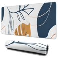 thumbnail image 1 of Long Mouse Pads for Desk,Orange Boho Abstract and Plant Pattern Desk Mats on Top Of Desks, Desk Mouse Pad Extra Large with 3mm Non-Slip Base and Stitched Edge for Gaming,Office,Work,Home 31.5"x15.7", 1 of 6