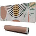 thumbnail image 1 of Long Mouse Pads for Desk,Orange Boho Geometric and Plant (2) Desk Mats on Top Of Desks, Desk Mouse Pad Extra Large with 3mm Non-Slip Base and Stitched Edge for Gaming,Work,Home 31.5"x11.8", 1 of 5