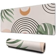 thumbnail image 1 of Long Mouse Pads for Desk,Orange Boho Geometric and Plant Pattern Desk Mats on Top Of Desks, Desk Mouse Pad Extra Large with 3mm Non-Slip Base and Stitched Edge for Gaming,Office,Work,Home 31.5"x11.8", 1 of 6