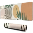 thumbnail image 1 of Long Mouse Pads for Desk,Orange Boho Geometric and Plant Pattern Desk Mats on Top Of Desks, Desk Mouse Pad Extra Large with 3mm Non-Slip Base and Stitched Edge for Gaming,Office,Work,Home 31.5"x11.8", 1 of 6