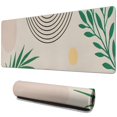 thumbnail image 1 of Long Mouse Pads for Desk,Orange Boho Geometric and Plant Pattern Desk Mats on Top Of Desks, Desk Mouse Pad Extra Large with 3mm Non-Slip Base and Stitched Edge for Gaming,Office,Work,Home 31.5"x11.8", 1 of 6