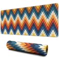 thumbnail image 1 of Long Mouse Pads for Desk,Orange Geometric Pattern Desk Mats on Top Of Desks, Desk Mouse Pad Extra Large with 3mm Non-Slip Base and Stitched Edge for Gaming,Office,Work,Home 31.5"x11.8", 1 of 6