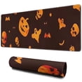 thumbnail image 1 of Long Mouse Pads for Desk,Orange Halloween Spooky Elements Desk Mats on Top Of Desks, Desk Mouse Pad Extra Large with 3mm Non-Slip Base and Stitched Edge for Gaming,Office,Work,Home 31.5x11.8in, 1 of 5