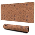 thumbnail image 1 of Long Mouse Pads for Desk,Orange Occult Pattern Desk Mats on Top Of Desks, Desk Mouse Pad Extra Large with 3mm Non-Slip Base and Stitched Edge for Gaming,Office,Work,Home 35.4"x15.7", 1 of 6