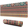 thumbnail image 1 of Long Mouse Pads for Desk,Orange Paisley Pattern Desk Mats on Top Of Desks, Desk Mouse Pad Extra Large with 3mm Non-Slip Base and Stitched Edge for Gaming,Office,Work,Home 31.5"x11.8", 1 of 6